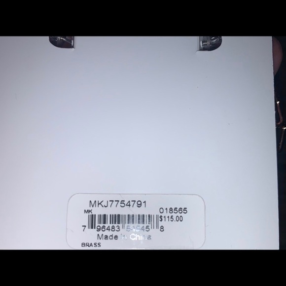 Michael Kors rose gold hoop earrings - Picture 5 of 5